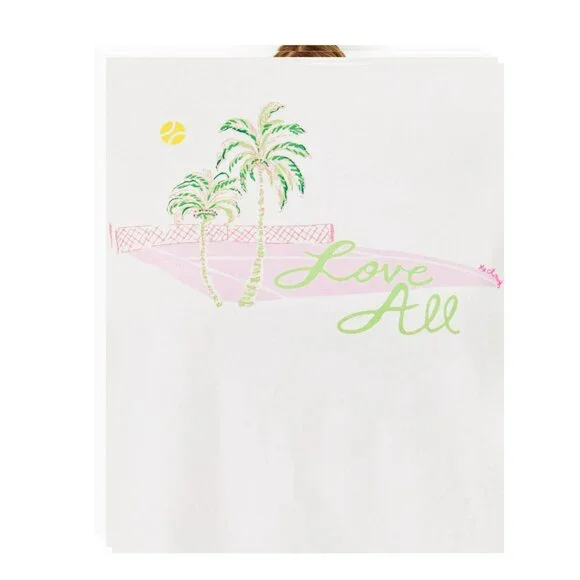 Lilly Pulitzer Long Sleeve Rally Tee Resort White Love All Sz S - Picture 3 of 3